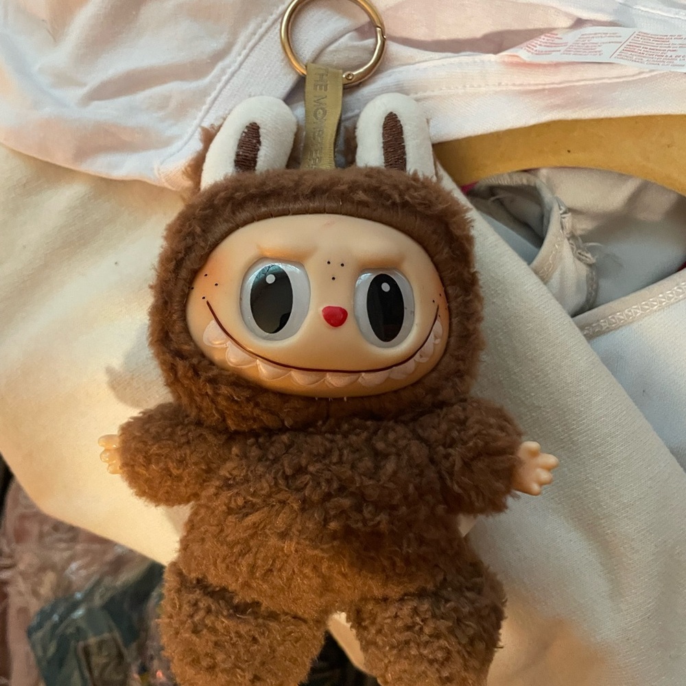 Brown Fluffy Hamster Toy for Small Pets